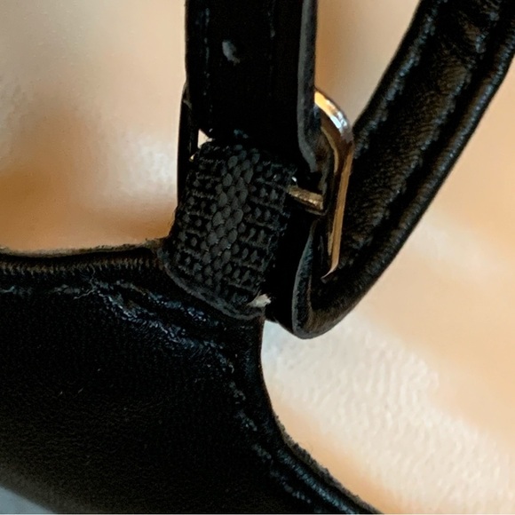 Bamboo Mary Jane Heels Shoes Womens 10 Black Preppy 90’s Goth Witchy Wedding - Picture 8 of 9